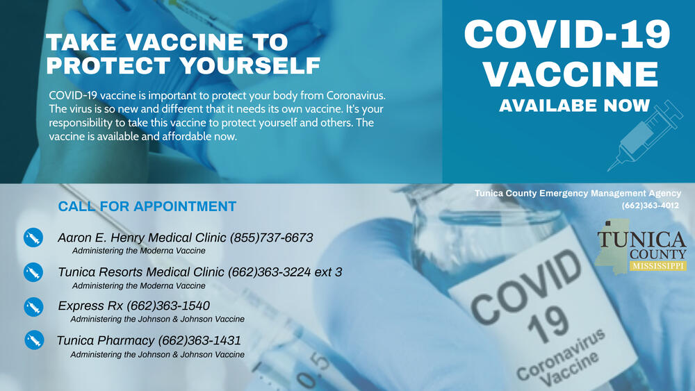 Vaccine Flyer for Tunica County